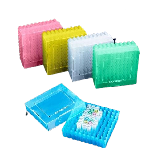 100-Well Cryogenic Storage Box, Five Assorted Colors